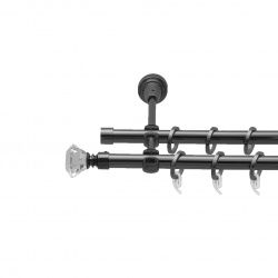 Спектралія Дворядний Відкритий Гладка труба Кільце фасонне металеве  Онікс 