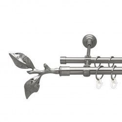 Листок троянди Дворядний Відкритий Гладка труба Кільце металеве Нержавіюча сталь 