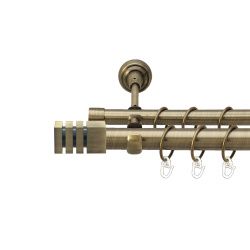 Акорда Дворядний Відкритий Гладка труба Кільце металеве Антик 