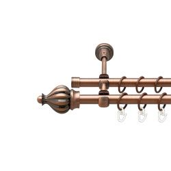 Таджа Дворядний Відкритий Гладка труба Кільце металеве Мідь 