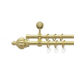 Таджа Дворядний Відкритий Гладка труба Кільце металеве Золото 