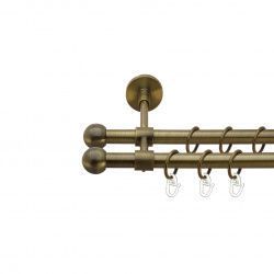 Куля болонь Дворядний Закритий Гладка труба Кільце металеве Антик 