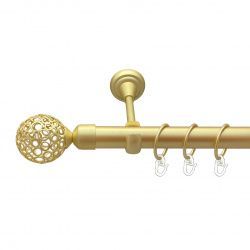 Савона Однорядний Відкритий Гладка труба Кільце металеве Золото матове 