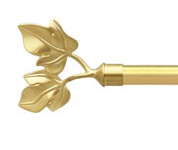 Закінчення для карнизу Orvit ЛИСТОК 19 мм ЗОЛОТО МАТОВЕ 