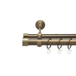 Заглушка Дворядний Опозитний Гладка труба Кільце металеве Антик 