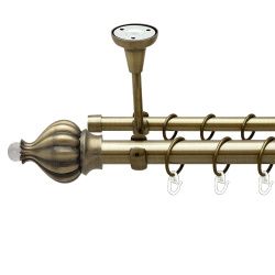 Таджа-кристал Дворядний Відкритий до стелі Гладка труба Кільце металеве Антик 