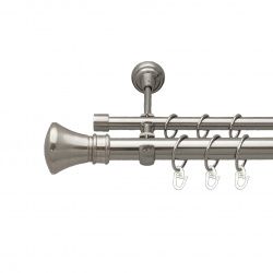 Люксор Дворядний Відкритий Гладка труба Кільце металеве Нержавіюча сталь 