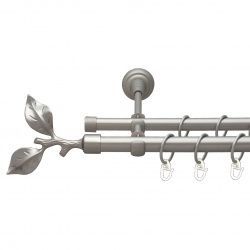 Листок троянди Дворядний Відкритий Гладка труба Кільце металеве Сатин 