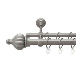 Таджа Дворядний Відкритий Гладка труба Кільце металеве Сатин 