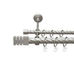 Акорда Дворядний Відкритий Скручена труба Кільце металеве Сатин 