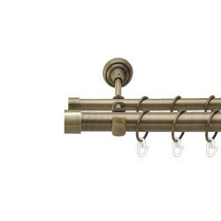 Заглушка Дворядний Відкритий Гладка труба Кільце металеве Антик 