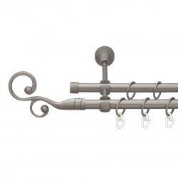 Флорес Дворядний Відкритий Гладка труба Кільце металеве Сатин 