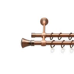 Люксор Дворядний Литий Гладка труба Кільце металеве Мідь 