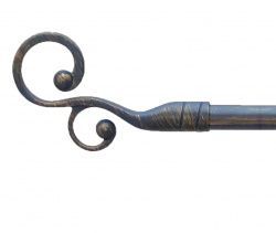 Закінчення для карнизу Orvit ФЛОРЕС 16 мм БЛАКИТЬ ЗОЛОТА 