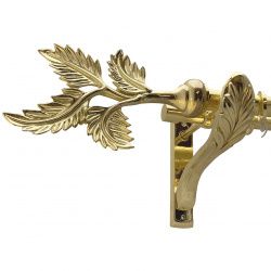 Папороть Дворядний Ретро Гладка труба Кільце фасонне металеве  Золото 