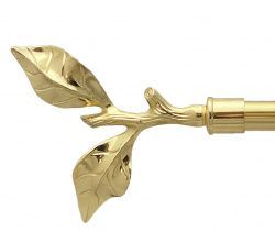 Закінчення для карнизу Orvit ЛИСТОК ТРОЯНДИ 19 мм ЗОЛОТО 