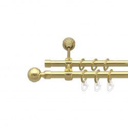 Паола Дворядний Відкритий Гладка труба Кільце металеве Золото 