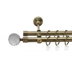 Люміера Дворядний Відкритий Гладка труба Кільце металеве Антик 