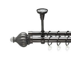 Таджа-кристал Дворядний Відкритий до стелі Гладка труба Кільце металеве Онікс 