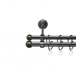 Куля болонь Дворядний Відкритий Гладка труба Кільце металеве Онікс 