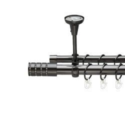 Барамелла Дворядний Відкритий до стелі Гладка труба Кільце металеве Онікс 