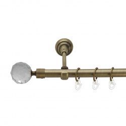 Люміера Однорядний Відкритий Гладка труба Кільце металеве Антик 