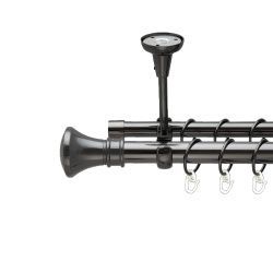 Люксор Дворядний Відкритий до стелі Гладка труба Кільце металеве Онікс 