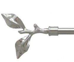 Закінчення для карнизу Orvit ЛИСТОК ТРОЯНДИ 16 мм НЕРЖАВІЮЧА СТАЛЬ 