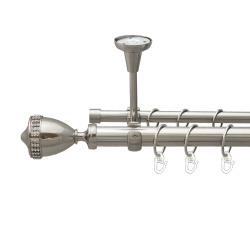 Етернія Дворядний Відкритий до стелі Гладка труба Кільце металеве Нержавіюча сталь 