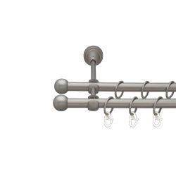 Куля болонь Дворядний Відкритий Гладка труба Кільце металеве Сатин 