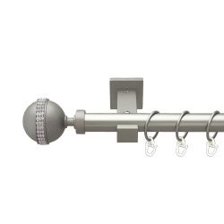 Авея Однорядний Техно Гладка труба Кільце металеве Сатин 