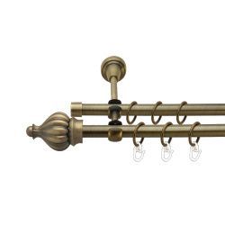 Таджа Дворядний Відкритий Гладка труба Кільце металеве Антик 