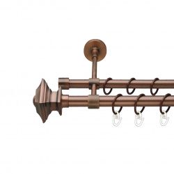 Борджеза Дворядний Закритий Гладка труба Кільце металеве Мідь 