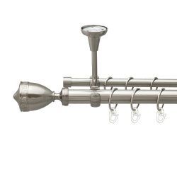 Афіна Дворядний Відкритий до стелі Гладка труба Кільце металеве Нержавіюча сталь 