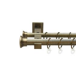 Дуо Дворядний Техно Гладка труба Кільце металеве Антик 