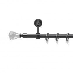 Лучетта Однорядний Відкритий Гладка труба Кільце фасонне металеве  Онікс 