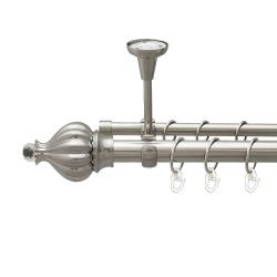 Таджа-кристал Дворядний Відкритий до стелі Гладка труба Кільце металеве Нержавіюча сталь 