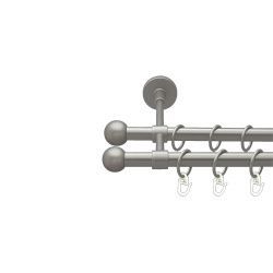 Куля болонь Дворядний Закритий Гладка труба Кільце металеве Сатин 