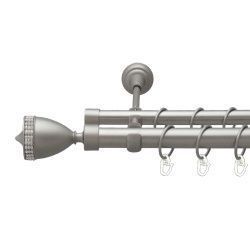 Етернія Дворядний Відкритий Гладка труба Кільце металеве Сатин 