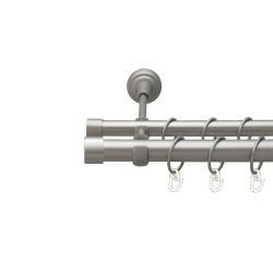 Заглушка Дворядний Відкритий Гладка труба Кільце металеве Сатин 