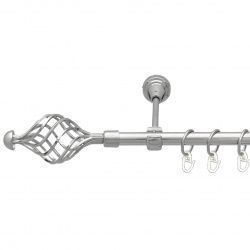 Арезо Однорядний Відкритий Гладка труба Кільце металеве Хром 