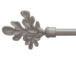 Закінчення для карнизу Orvit ЛИСТОК ДУБА 16 мм САТИН 