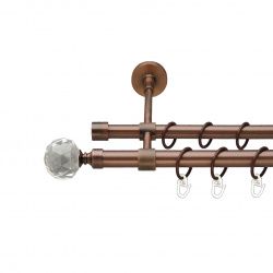 Люміера Дворядний Закритий Гладка труба Кільце металеве Мідь 