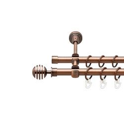 Верона Дворядний Відкритий Гладка труба Кільце металеве Мідь 