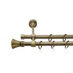 Люксор Дворядний Литий Гладка труба Кільце металеве Антик 