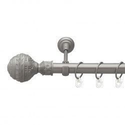 Арабеска Однорядний Відкритий Гладка труба Кільце металеве Сатин 