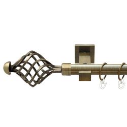 Арезо Однорядний Техно Гладка труба Кільце металеве Антик 