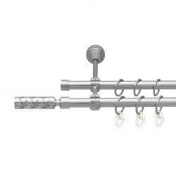 Апрілія Дворядний Відкритий Гладка труба Кільце металеве Хром 