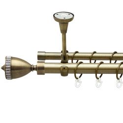 Етернія Дворядний Відкритий до стелі Гладка труба Кільце металеве Антик 