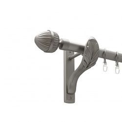 Одеон Однорядний Ретро Гладка труба Кільце металеве Сатин 